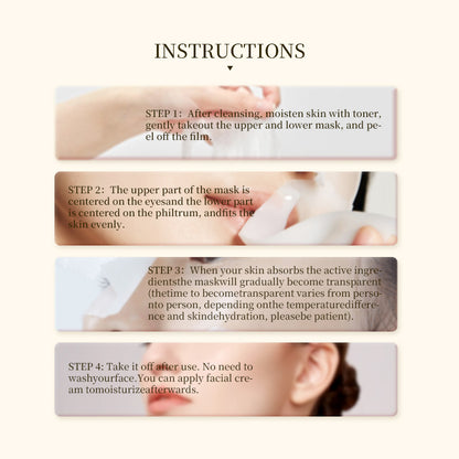 Collagen Ampoule Deep Facial Mask - 4 Pcs (Anti-Aging, Beautiful Skin, Repair)