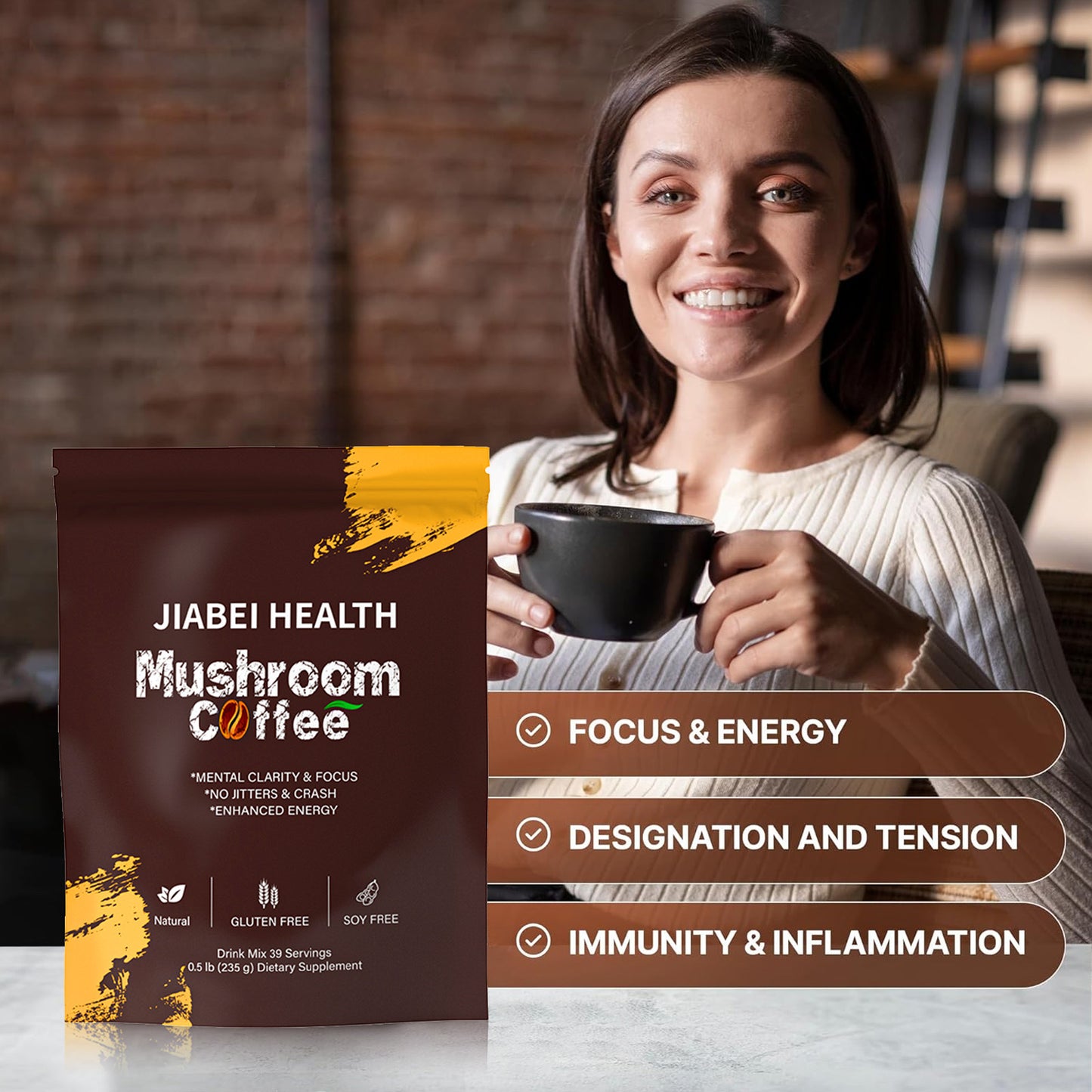 Mushroom Blend Coffee 180g (Boost Immunity, Lose Weight, Improve Skin!)